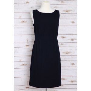 Ann Taylor LOFT Black Sleeveless Sheath Crewneck
